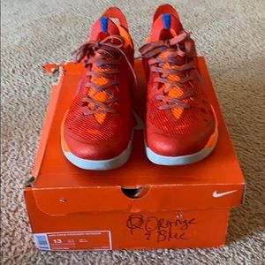 Nice orange and blue Knicks colors Nikes